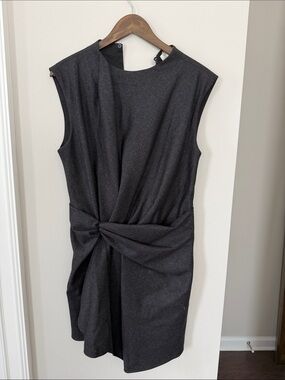 A.L.C. Charcoal Twist-Knot Mini Dress